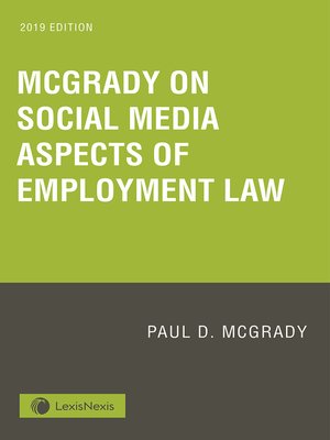 cover image of McGrady on Social Media Aspects of Employment Law